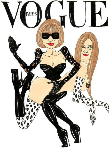 drawings tumblr wolves Lagerfeld Cover Karl Vogue Carine Humor With / / Sketches